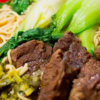 - Beef Stew Noodles  (紅燒牛肉麵) · Traditional Taiwanese beef stew noodle.
