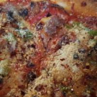 Joe'S Special Pizza · Sausage, pepperoni, onion, mushroom, and bell pepper.