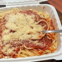 Spaghetti A La Carte · Spaghetti with marinara sauce.