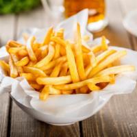 Fries · Golden crispy fries, seasoned and salted to perfection.