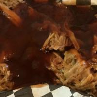 8 Oz Smoked  Bbq Pulled Pork · 8 oz of our Our Delicious 12 hour Smoked BBQ Pulled Pork