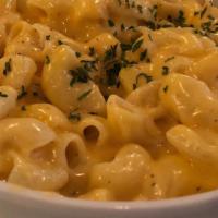 Mac & Cheese · Large elbow macaroni, Colby jack, cheddar. Add Bacon, Chicken, Pickled Jalapeños for an addi...
