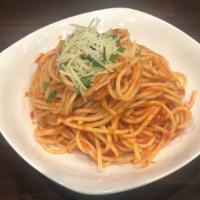 Spaghetti Marinara · Spaghetti served with Marinara Sauce.