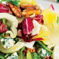 Phoenix House Salad · Mixed greens, feta, pear, pepperoncini, cilantro, cherry tomato, red onion.