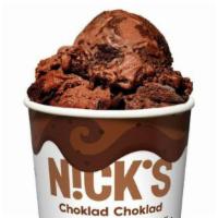 Nick'S Triple Choklad Ice Cream (1 Pint) · Swedish-style Light Ice Cream. Rich, chocolate ice cream with brownie bits and fudge swirl. ...