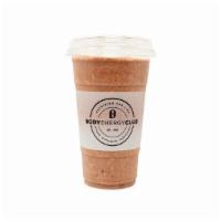 Almond Butter Dream Smoothie · Banana, almond butter, cocoa, dates & almond milk (base) with your choice of protein. 24 oz.