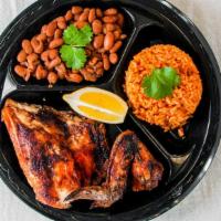 Quarter Chicken Breast & Wing Meal · Comes with one single side order, tortillas and salsa.