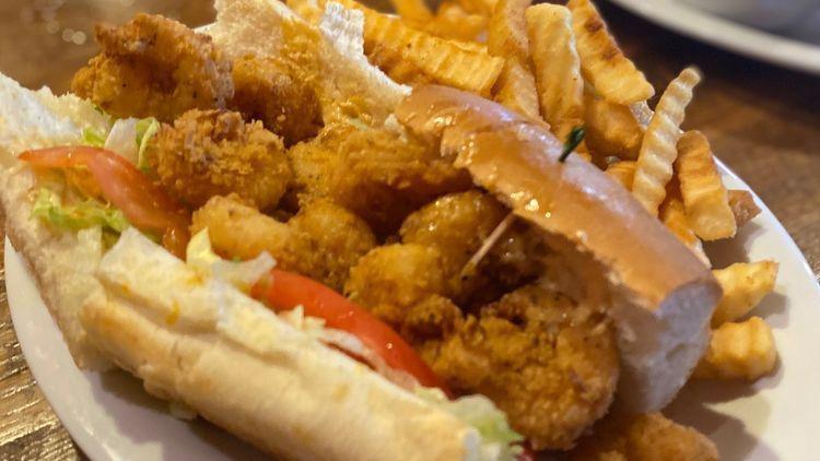 Po - Boys · A traditional French roll with lettuce, tomato and Cajun aioli. Your choice cole slaw, potato salad or Cajun fries.