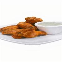Buffalo Chicken Wings (24 Pcs) · Fresh chicken wings marinated for 24 hours fried to perfection served with choice of style a...