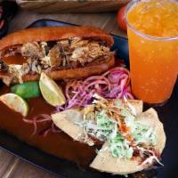 Tortas Ahogadas Family Pack · Includes: 4 Tortas Ahogadas, 4 Tacos Dorados, 4 Drinks! Complete Meal for 4 Enjoy!!