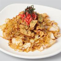 Yaki Soba · stir-fried soba noodle, vegetable, red ginger, seaweed with yaki soba sauce