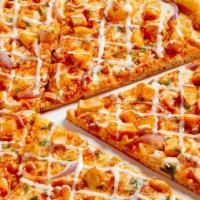 Buffalo Chicken · XL NY Pizza made with fresh, hand-stretched dough, topped with buffalo sauce, 100% whole mil...