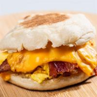 Og Breakfast Sandwich · English Muffin, American Cheese, Scrambled Egg, Choice of Meat.
