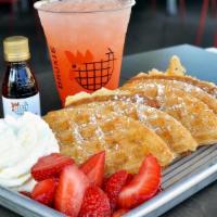 Bruxie Kids Waffle · Maple Syrup or Berries & Whipped Cream