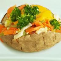 Steamed Veggies & Cheese · Add chicken for an additional charge.