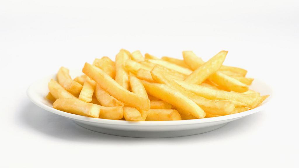 Crispy French Fries · Fresh hand cut potatoes.