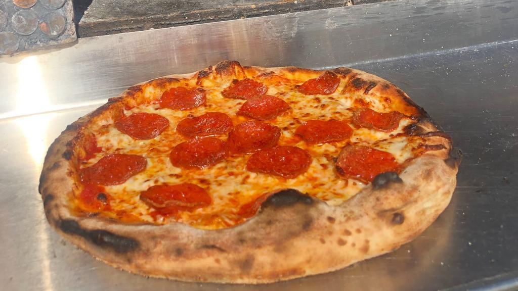 Kids Pepperoni Pizza · Mozzarella cheese, red sauce, pepperoni