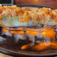 Goto · Spicy tuna, d.f shrimp. cucumber, avocado, salmon, spicy scallop.

These item may be served ...