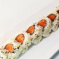 Salmon Roll · Fresh Salmon wrapped in seaweed and rice.