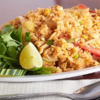 Thai Fried Rice · With egg, onion, and tomato.