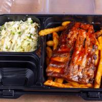 Baby Back Ribs · Served with French Fries and Hawaiian Coleslaw.