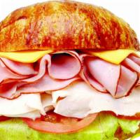 Ham & Turkey Croissant Sandwich · 