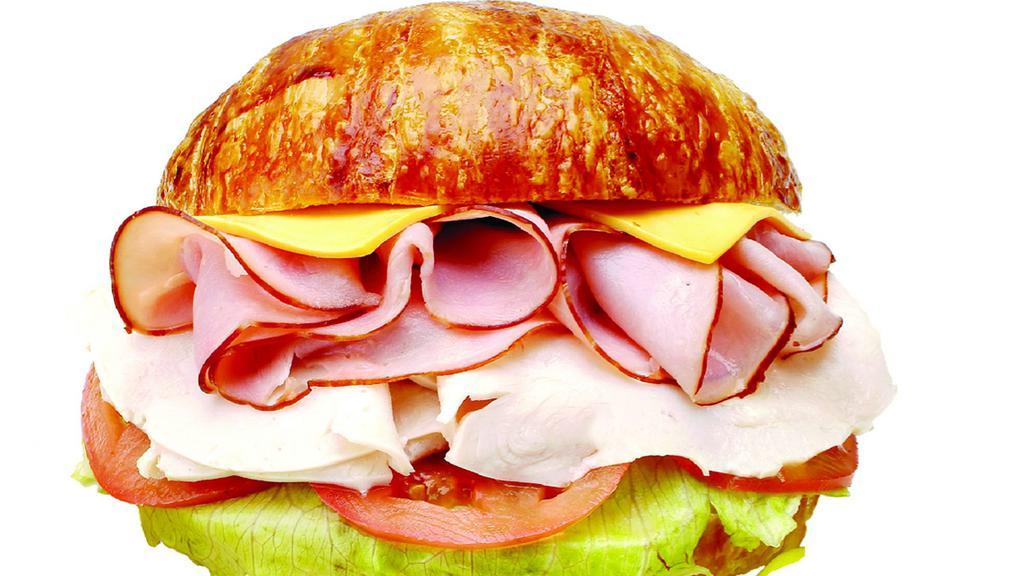 Ham & Turkey Croissant Sandwich · 