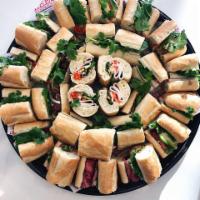 Party Platter Option A · Choice of 2 sandwich types. Includes 28 Asian style sandwiches on approx. 2.5