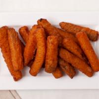 Fried Zucchini · 12 breaded zucchini sticks deep fried and served with ranch dressing.