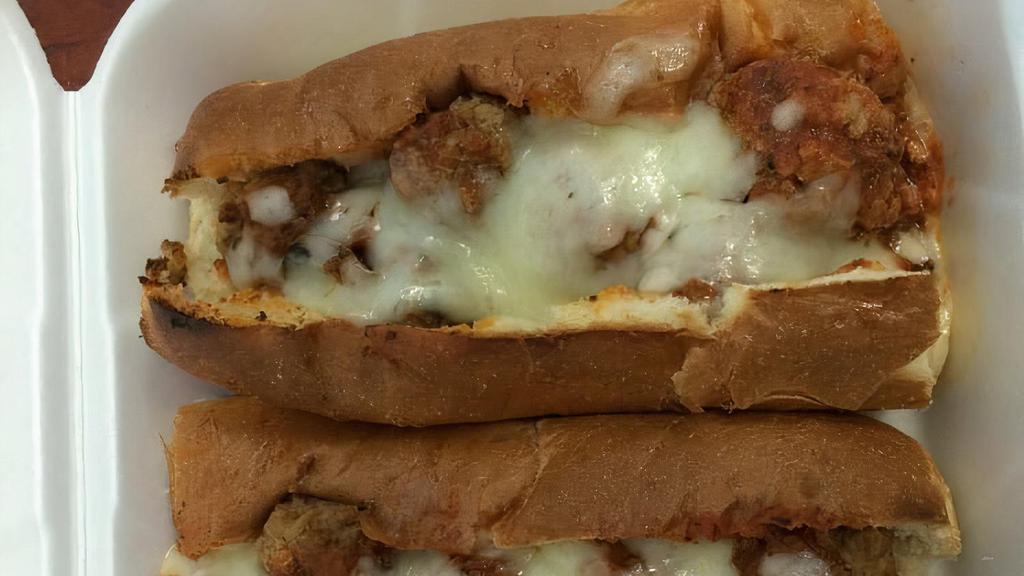 Meatball · A generous helping of our homemade meatballs smothered in our own meat sauce and topped with Mozzarella cheese.
