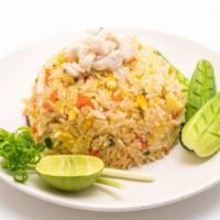 Crab Fried Rice · Delicious rice with crab and vegetable.