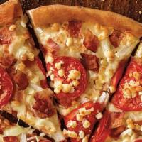 White Cheezy - Large (8 Slices) · Bacon, onions, sliced tomatoes, garlic Parmesan sauce, and our three-cheese blend, plus Feta...