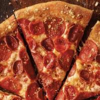 Pepperoni Magnifico (Large, 8 Slices) · Classic pepperoni, old world pepperoni, our signature sauce, and three-cheese blend, with ro...