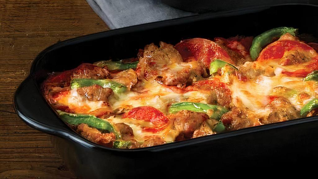 Build Your Own Pizza Bowl · Crustless pizza baked in a bowl with our original sauce, three fresh signature cheeses and your choice of 4 toppings.