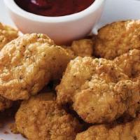 Chicken Dippers (10 Pcs.) · Tender all-white meat breaded chicken served with your choice of dipping sauce.
