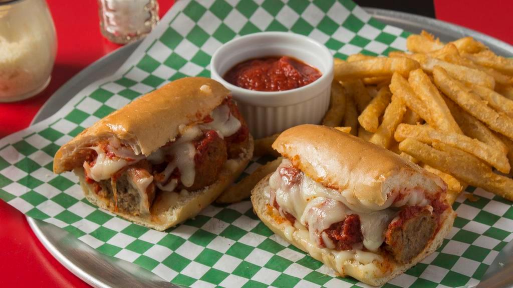 Meatball Sub · With sauce and cheese.