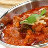 Lamb Korma · Spicy lamb in a creamy cashew sauce.