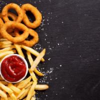 Half House Fries & Half Onion Rings · Our famous crunchy onion rings with a side of our classic fries.