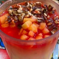 Horchata · with nuts, tuna (prickly pear) and melon.