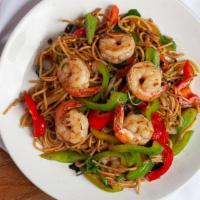 Spaghetti Xo Shrimps · Thin spaghetti, basil, bell peppers in ox sauce.