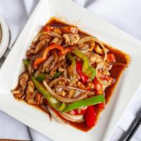 Cashew Nuts · Cashew nuts, onion, and bell peppers in shrimp paste sauce with one choice of tofu, beef or ...