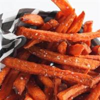 Sweet Potato Fries · Over 1/2 pound of our high quality sweet potato fries fried perfectly with your choice of sa...