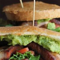 L.T.A. · 4 slices of our thick cut all natural hickory hardwood smoked pork belly topped with lettuce...