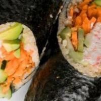 Veggie Roll · Cucumber, carrot, avocado and vinegar rice 