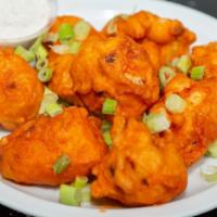 Cauliflower Wings (5Pc) · Battered then deep fried. choose of sauce: buffalo, mango habanero, jerk, korean BBQ, golden...