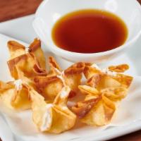 Cream Cheese Wontons. · Deep fried cream cheese in wonton skin