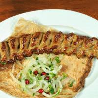 Chicken Lulah Kebab · Skewer only.
