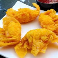 Fried Shrimp Wonton · Four pieces. Stuffed with 
shrimp.