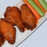 Jumbo Chicken Wings · Jumbo Bone In Chicken Wings  marinated overnight, slow cooked, then deep fried golden brown ...