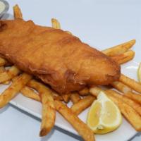 Dockside Fish N' Chips · The Classic Fish and Chips. Cod Fried Golden Brown and served with French Fries and Tartar S...